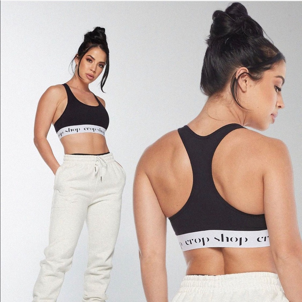 Crop Shop Boutique Bamboo Bralette - Black